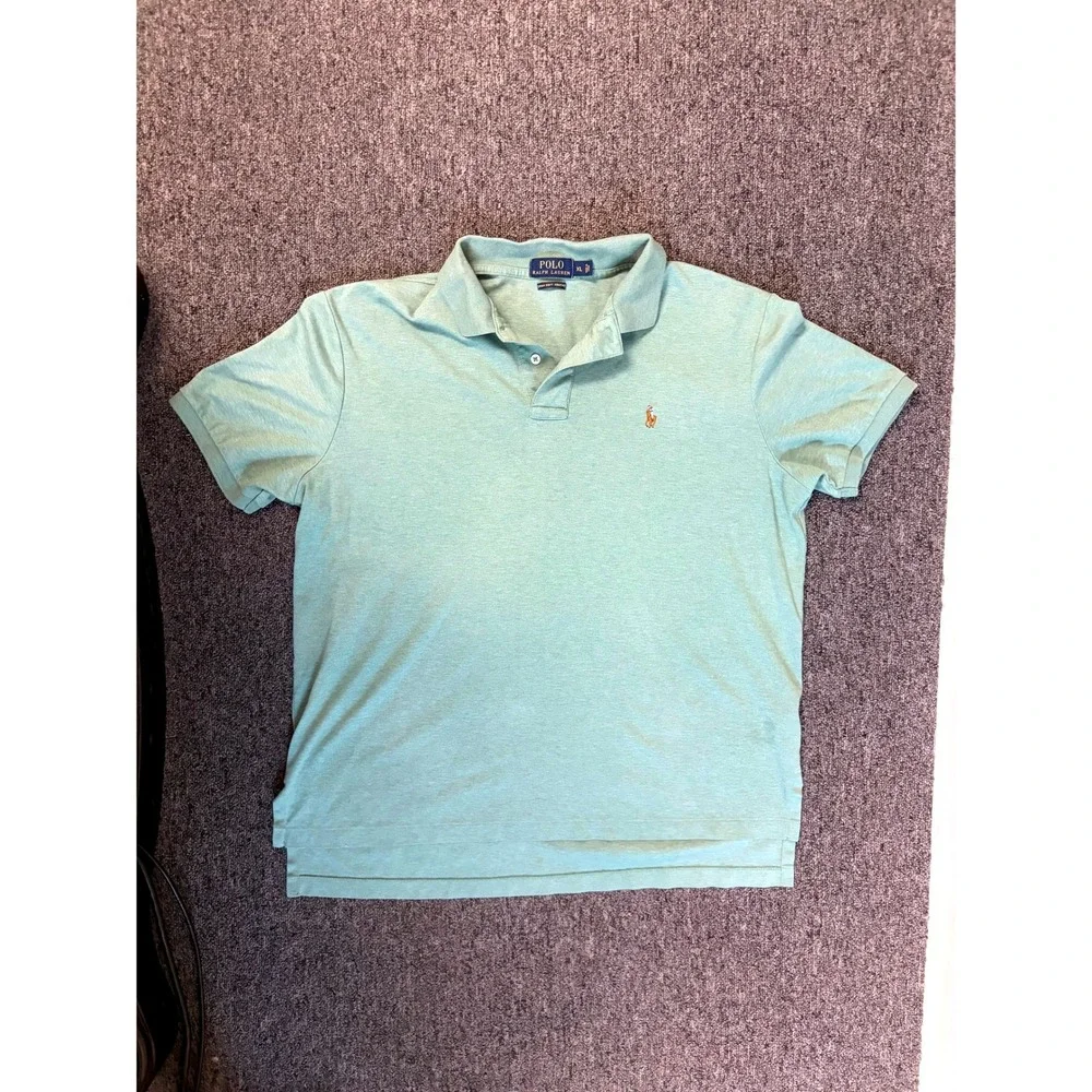 Polo Ralph Lauren Mens XL Pima Soft Touch Polo Shirt Sage Green Short Sleeve